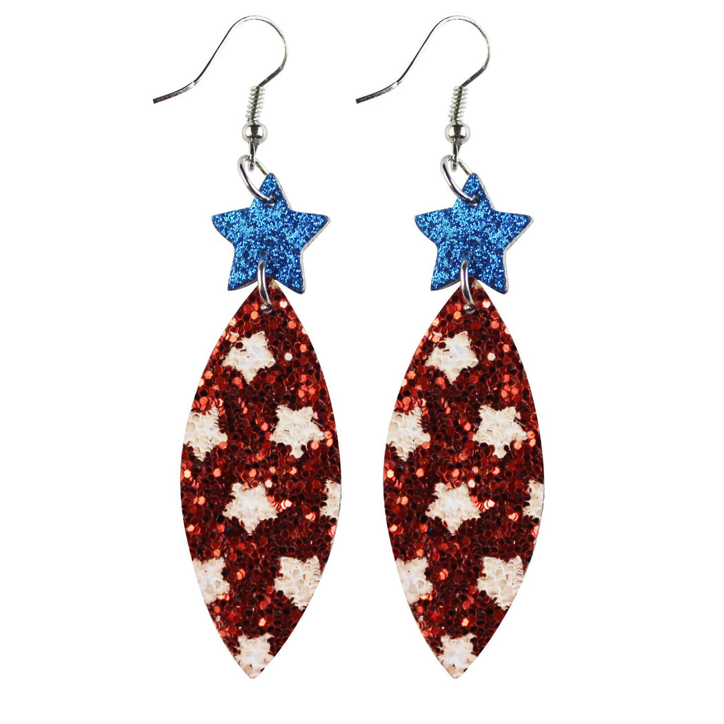 Earedge - Patriotic Star Stripe Earrings
