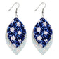 Earedge - Patriotic Star Stripe Earrings