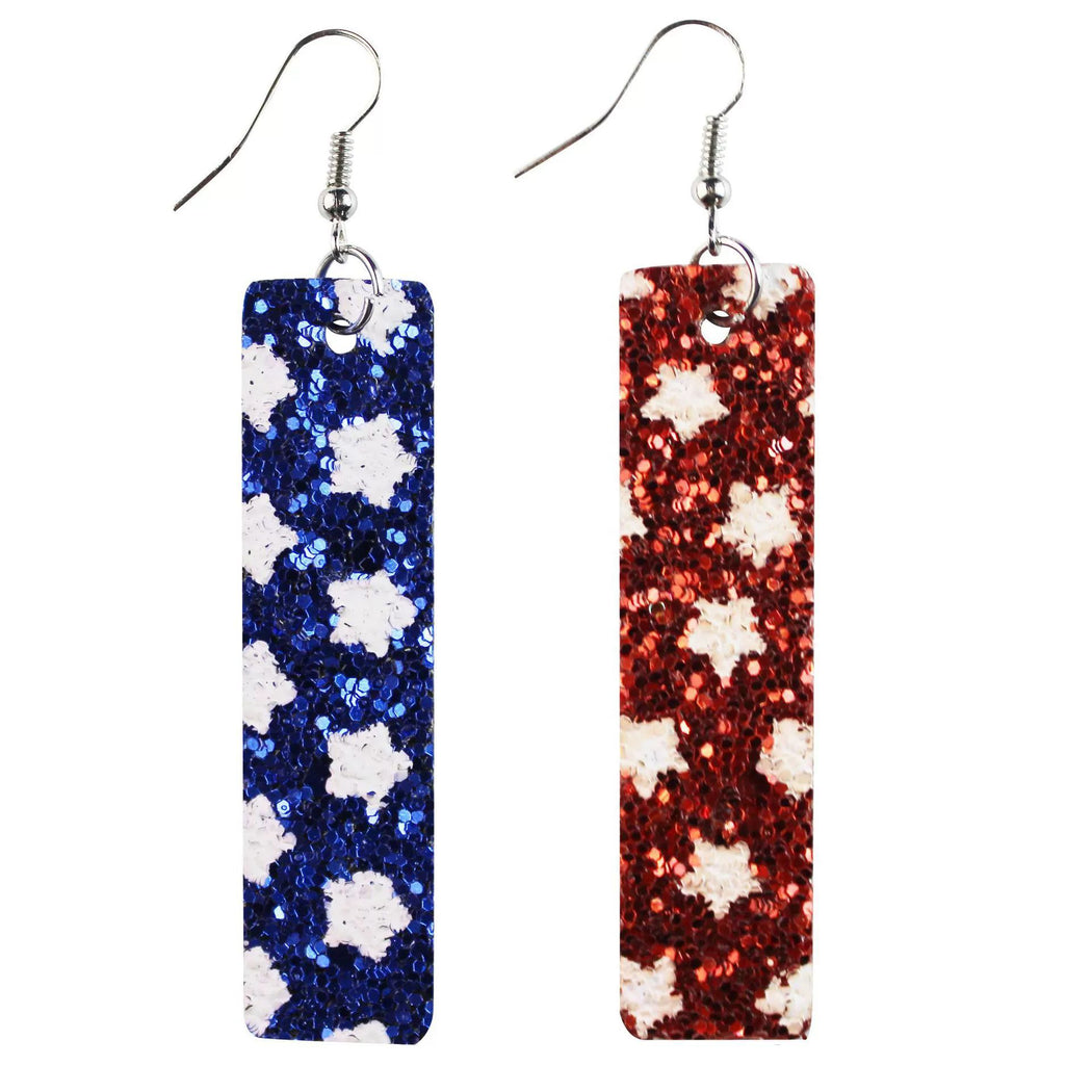 Earedge - Patriotic Star Stripe Earrings
