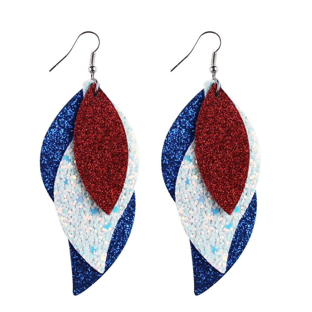 Earedge - Patriotic Star Stripe Earrings