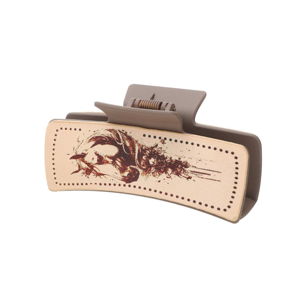 Horse floral hair claw on white background