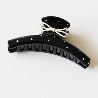 Bow hair claw black variant