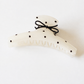Bow hair claw white variant