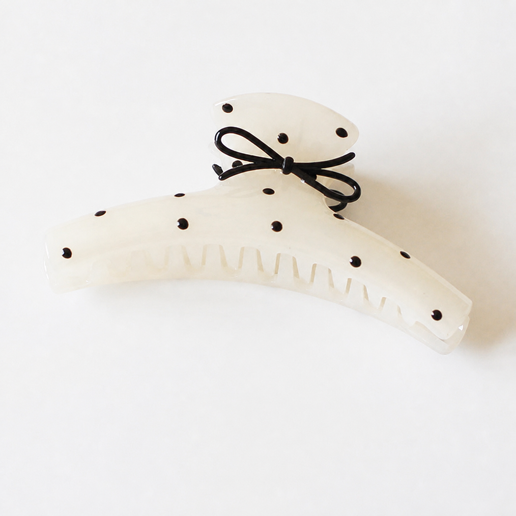 Bow hair claw white variant