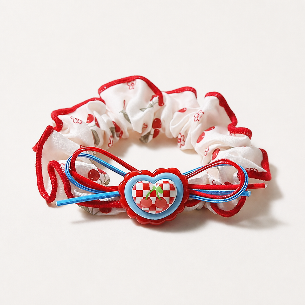 Floral Cherry Scrunchie Set variant image