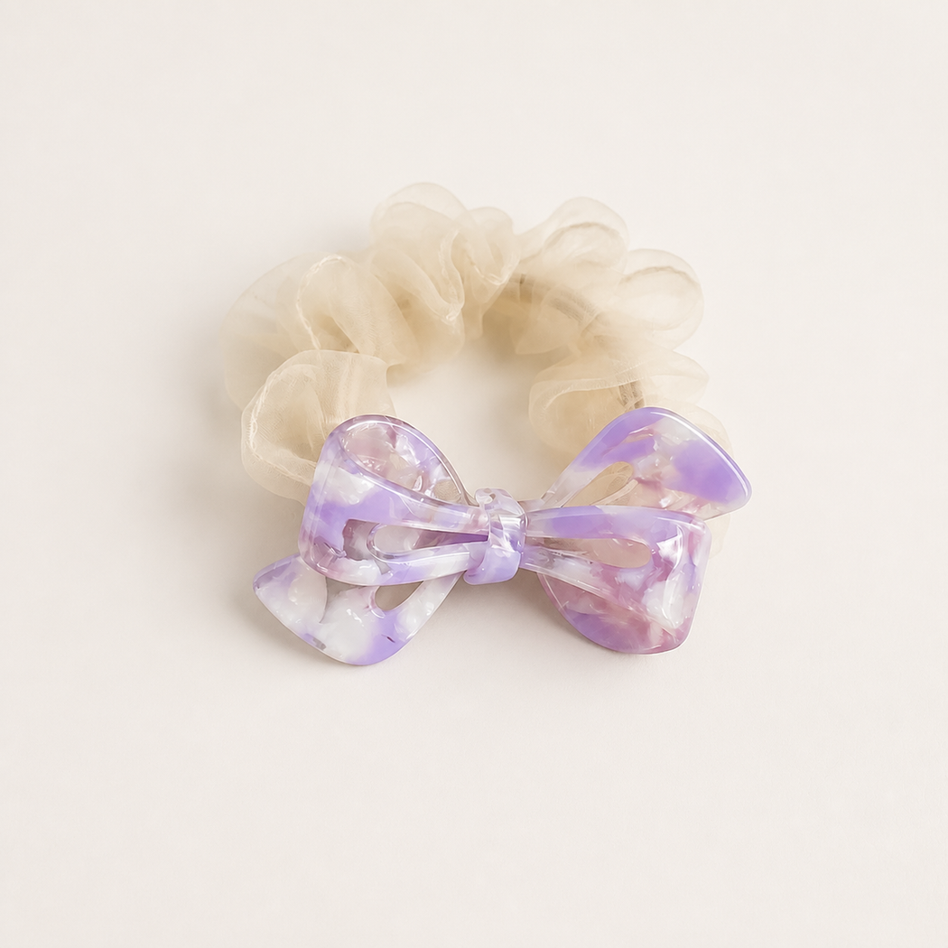 Marbled Bow Scrunchie Collection variant image