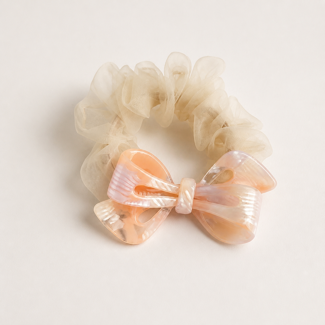 Marbled Bow Scrunchie Collection variant image