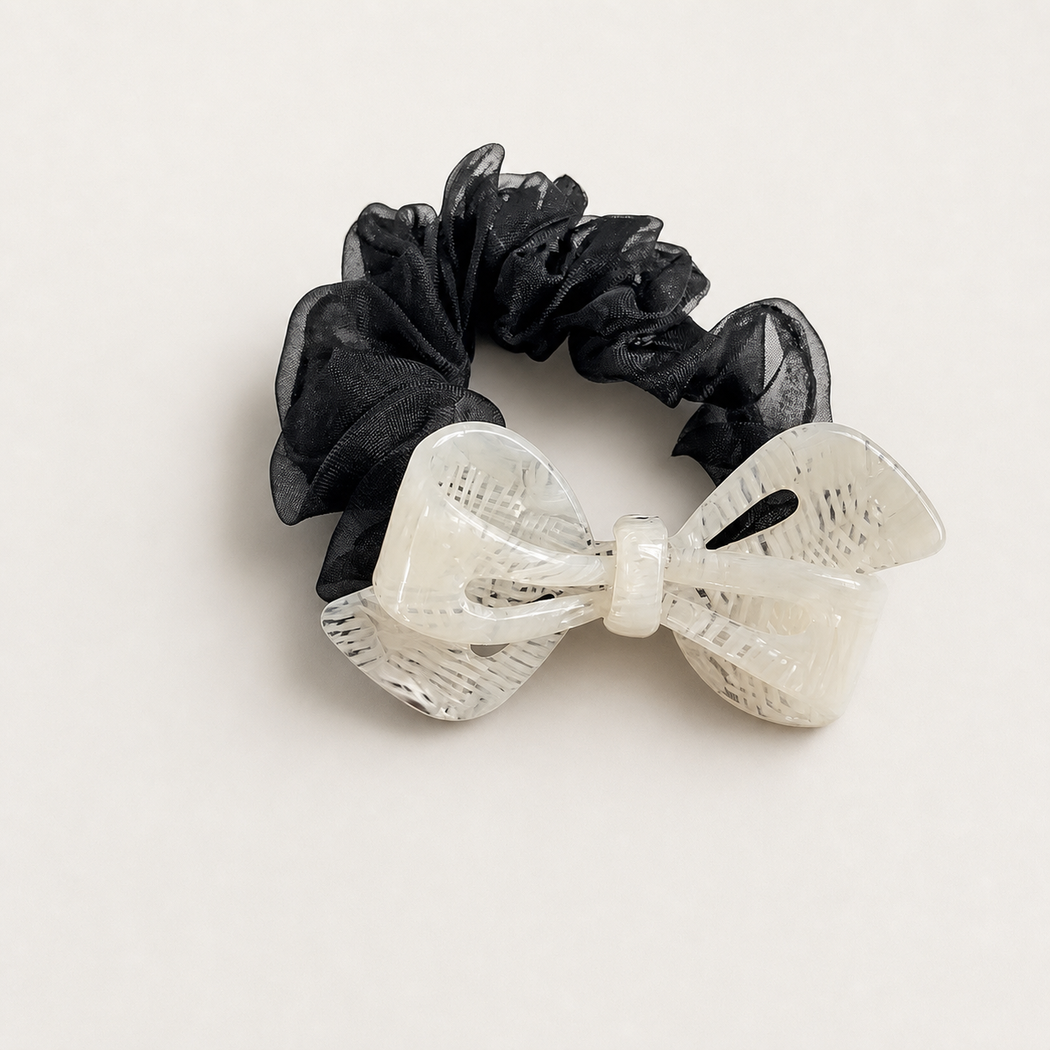 Marbled Bow Scrunchie Collection variant image