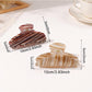 Beau - Striped Half Round Hair Claw Clip