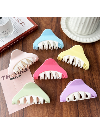 Beau - Modern Colorblock Ring Plastic Claw Clip