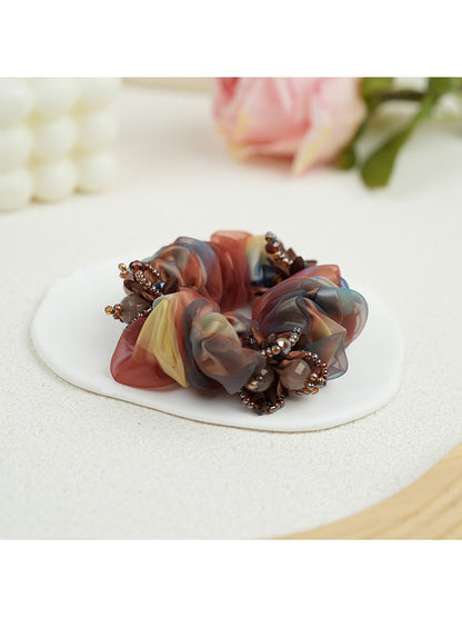 Gifty - Retro Mesh Look Polyester Scrunchie