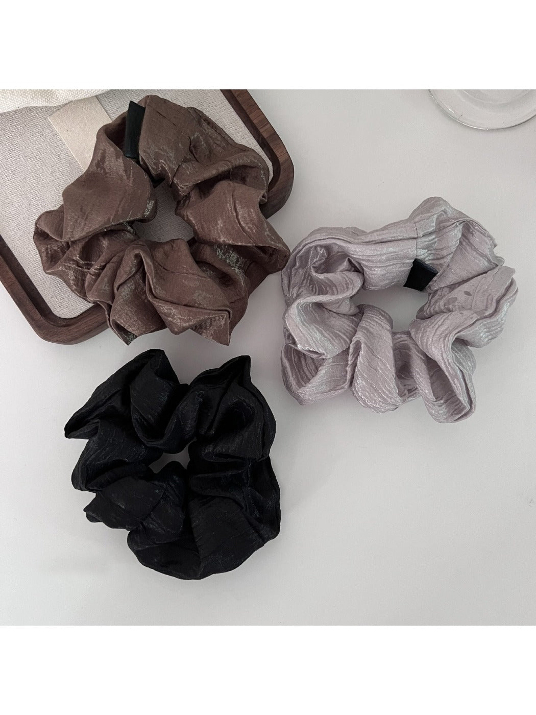 Gifty - Fashion Wrinkle Scrunchie Hair Ties