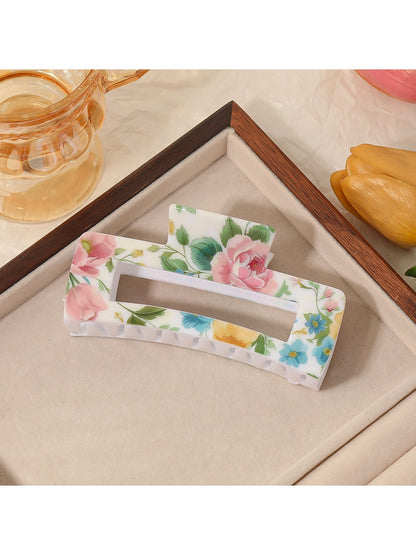 Beau - Minimalist Rose Motif Claw Clip