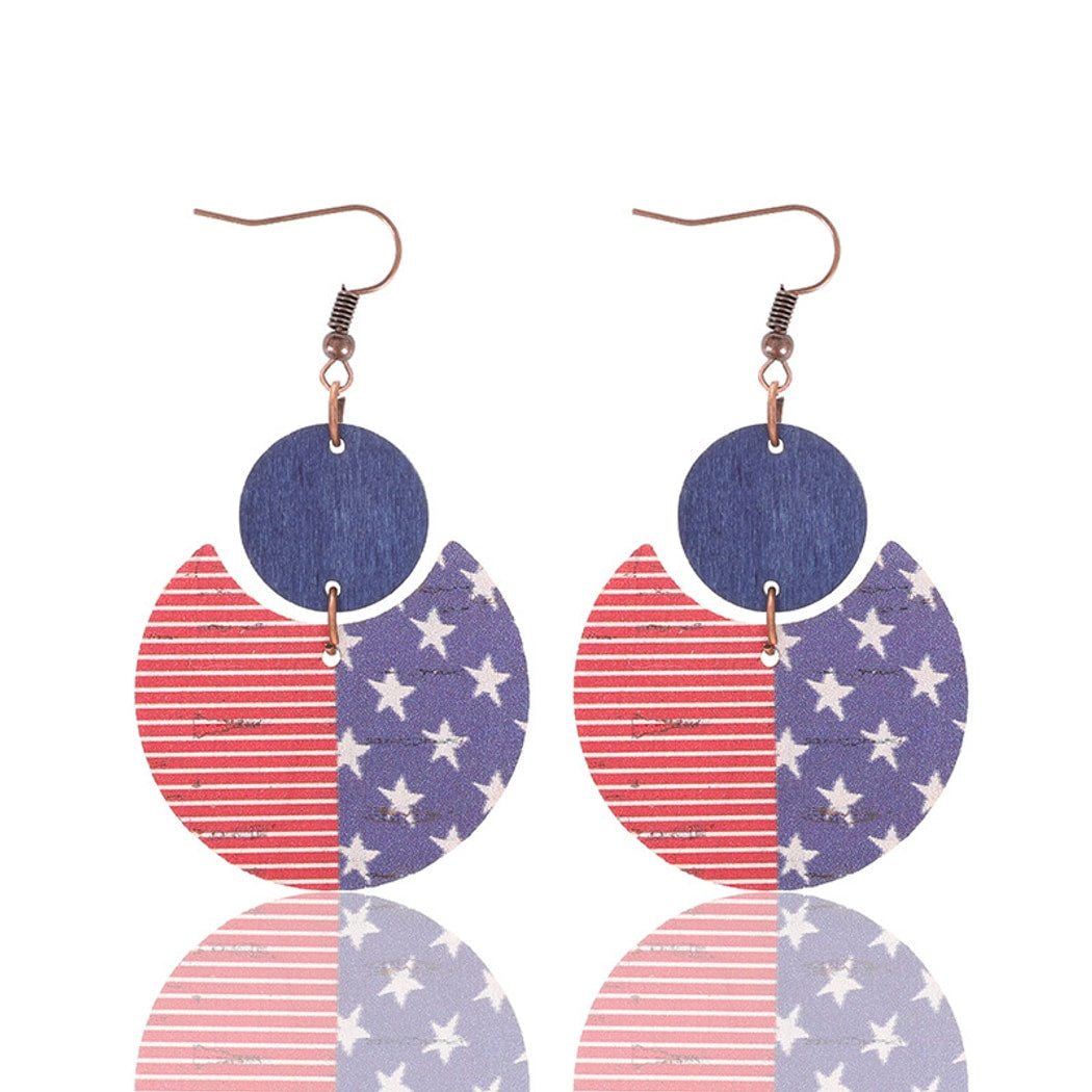 Earedge - Independence Day Theme Striped Earrings