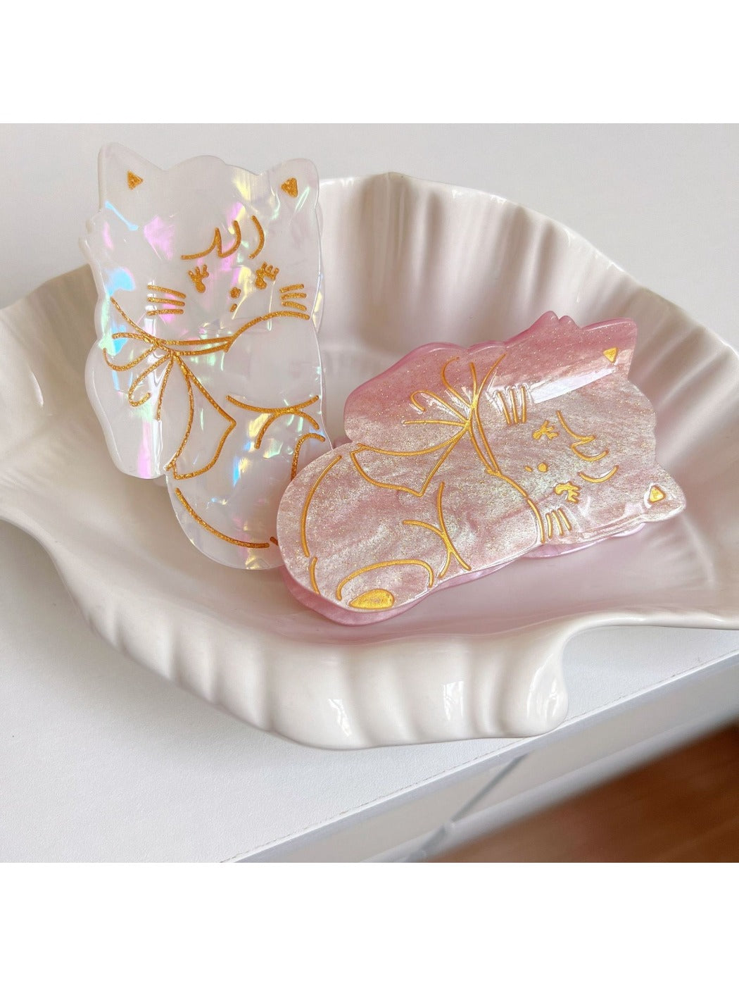 Beau - Cute Cat Acetate Hair Claw Clip