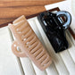 Beau - Glossy Geometric Ring Detail Half Moon Claw Clip