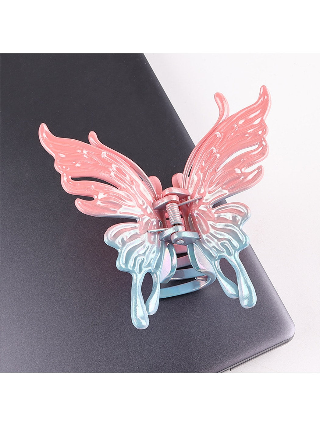 Beau - Gradient Butterfly Design Plastic Claw Clip