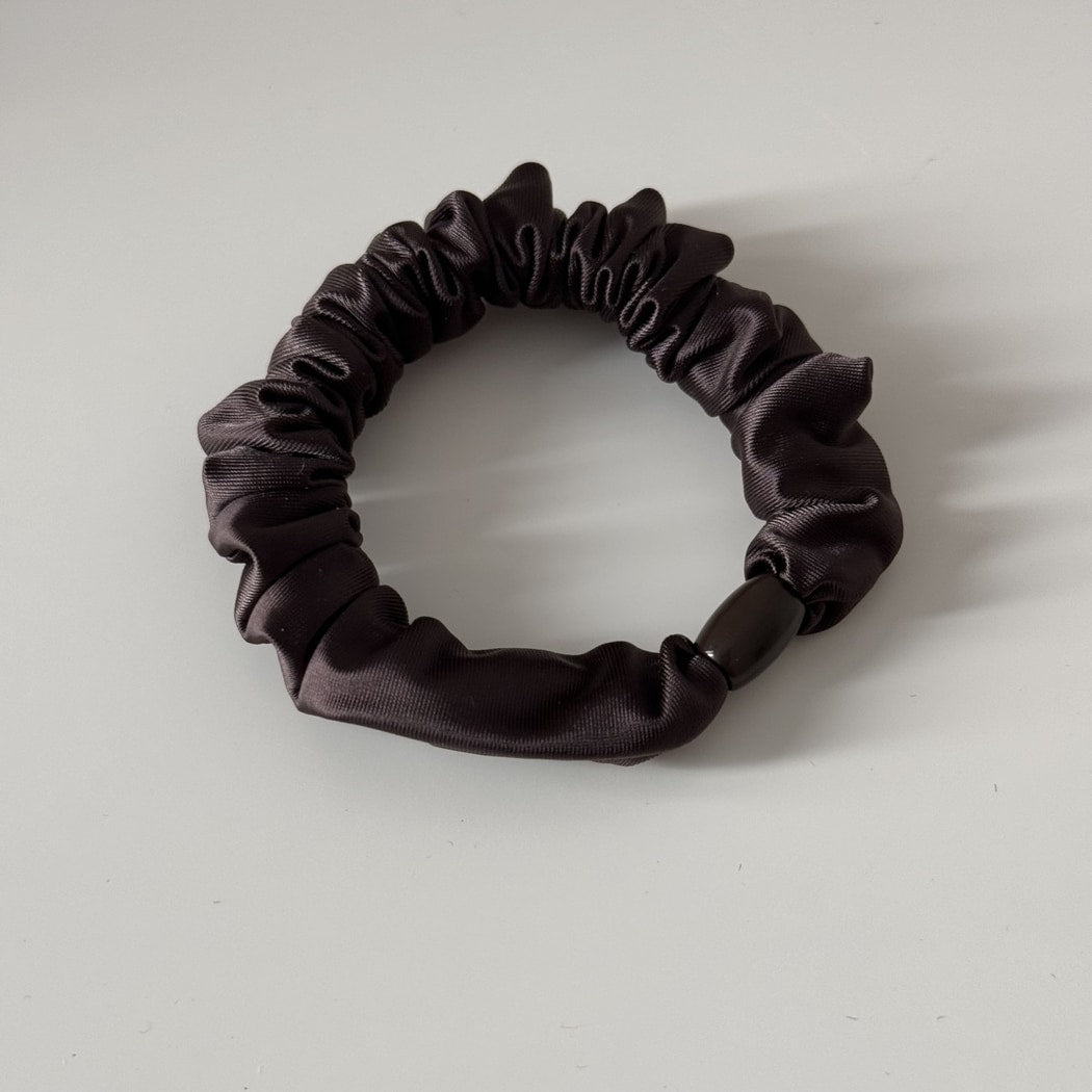 Gifty - Soft Muted Tone Satin Ruffle Scrunchie
