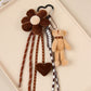 Keypus - Plush Bear Flower Heart Bag Charm Keychain