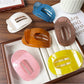 Beau - Glossy Oval Cutout Geometric Back Hair Clip