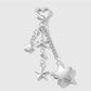Keypus - Y2K Style Silver Star Bag Charm Keychain