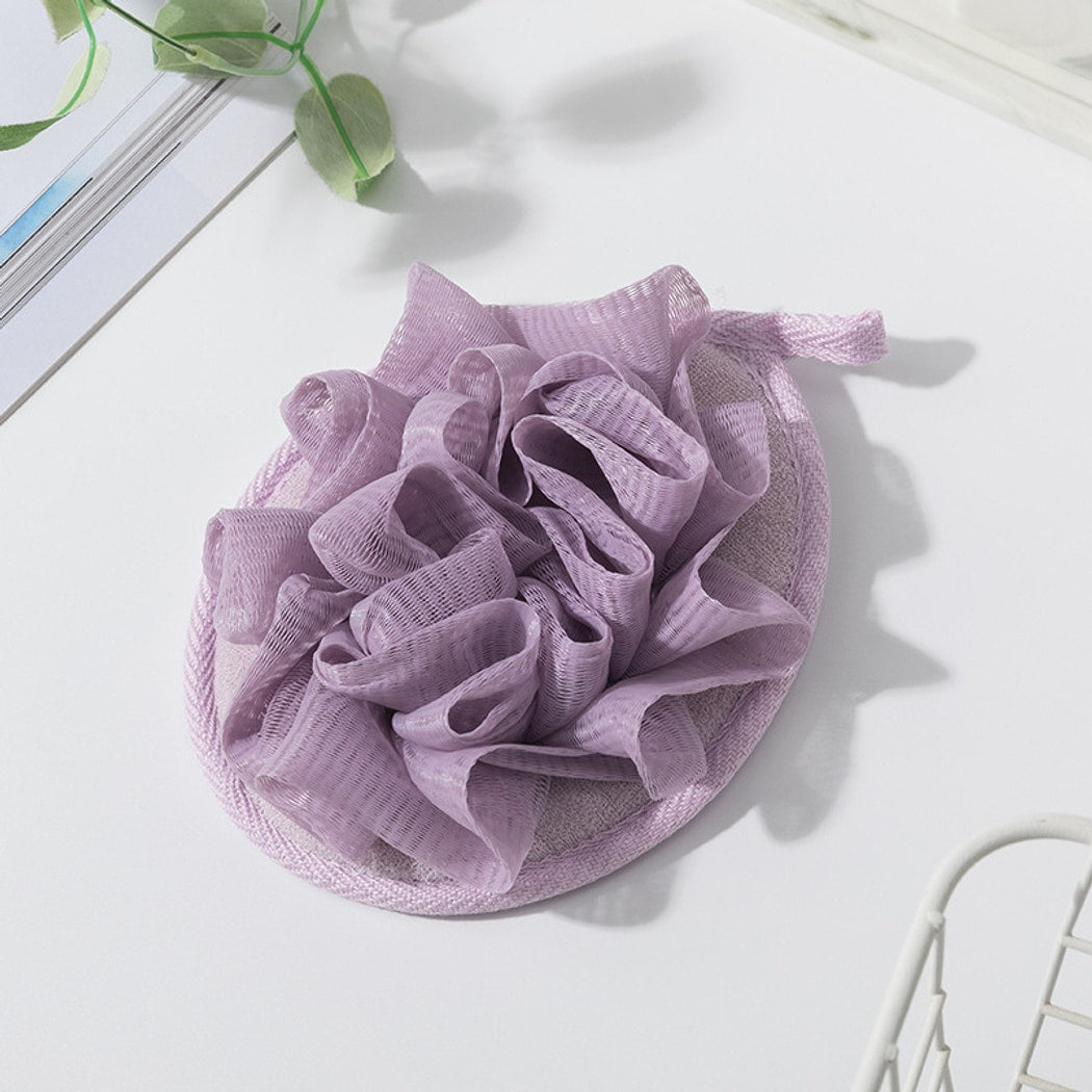 Papo - Ruffled Oval Hanging Polyester Shower Bath Pouf