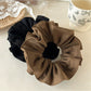 Gifty - Brown Wrinkle Double Scrunchie