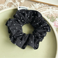 Gifty - Gathered Polka Dot Elastic Hair Scrunchie