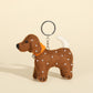 English cocker spaniel character keychain, front view