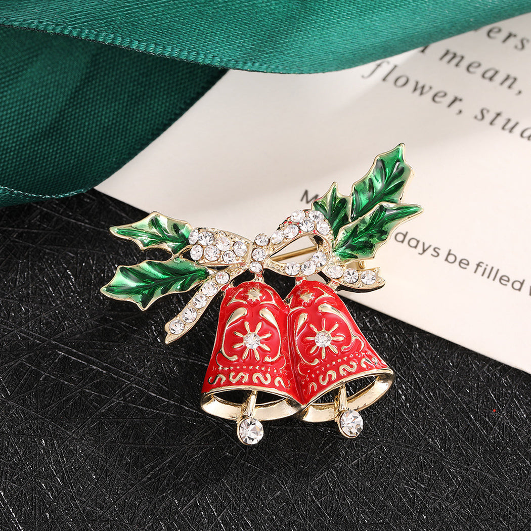 Double bells brooch, front view