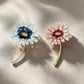 Daisy curved stem brooch, alternate view 2