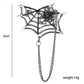Halloween spiderweb drape chain brooch, alternate view 2