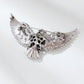 Spread-wing eagle heart accent brooch, alternate view 7
