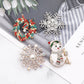 Christmas sculpted motif brooch, alternate view 3