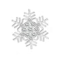 Round-center snowflake brooch, front view