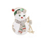 Snowman brooch, front view