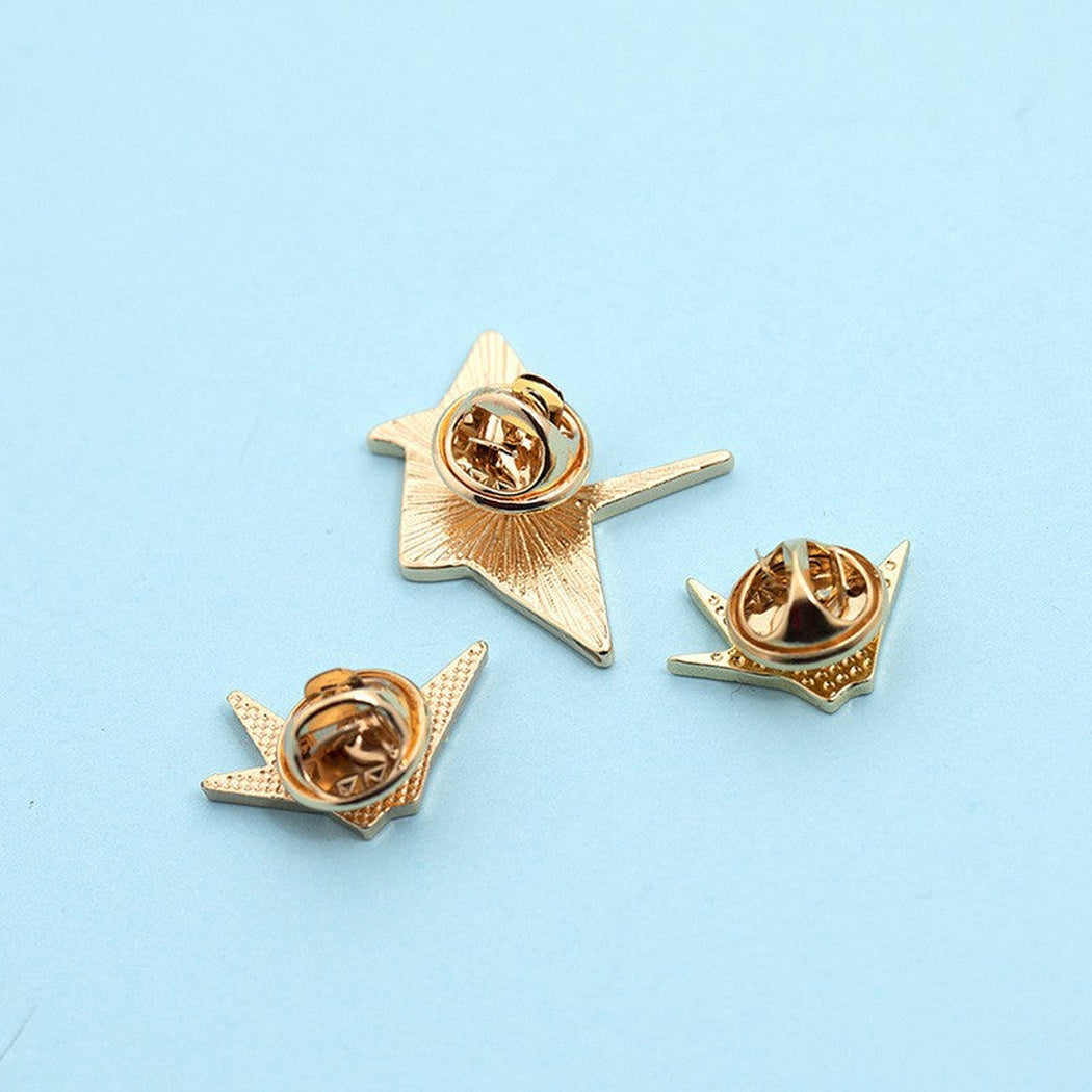 Origami crane geometric brooch, alternate view 4