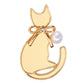 Sitting cat bow detail brooch, alternate view 5