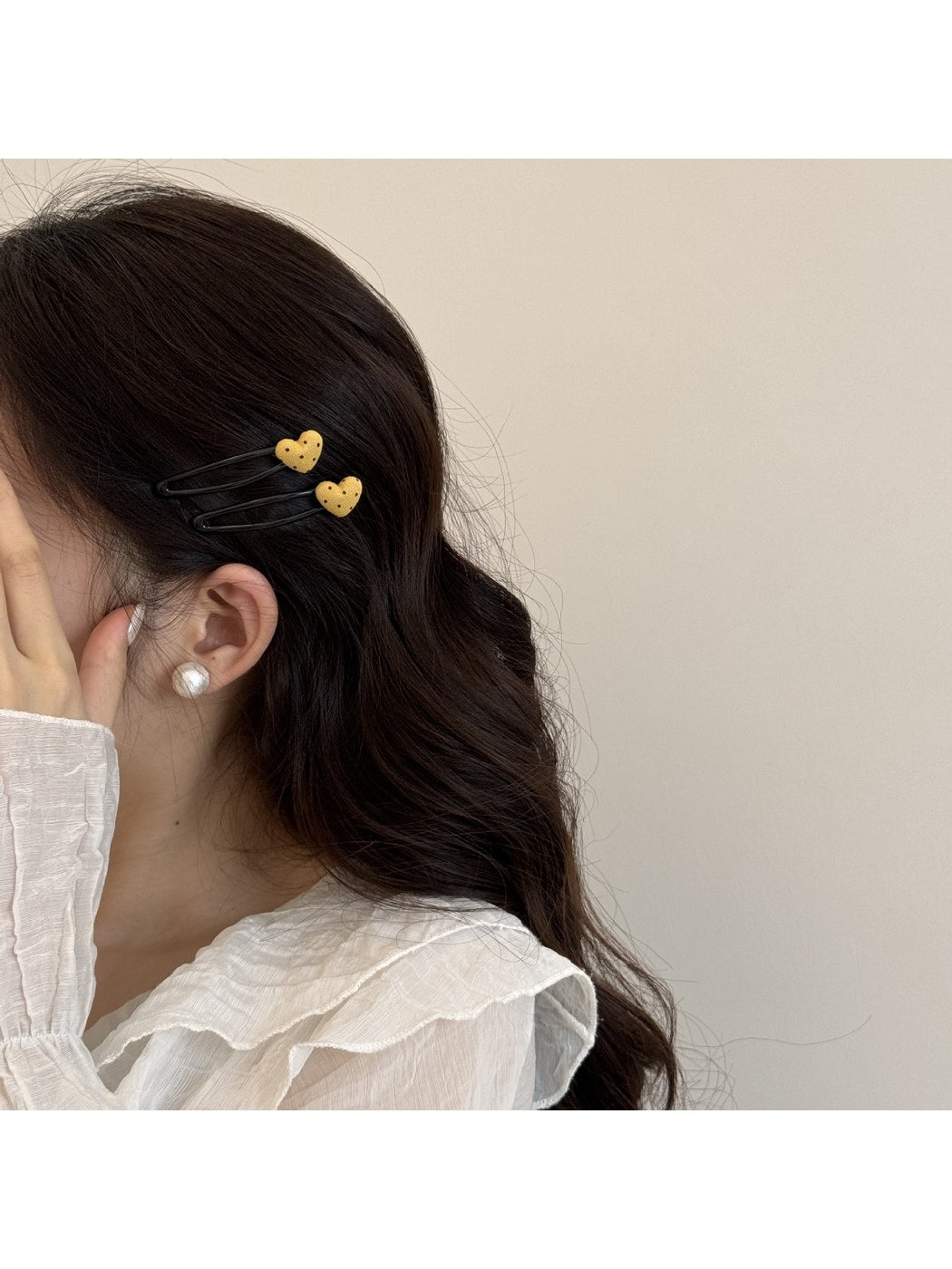 Beau - Sweet Heart Detail Side Styling Hair Clip Set
