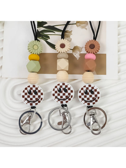 Keypus - Stylish Smiley Daisy Keychain
