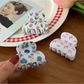 Beau - Sweet Floral Print Acetate Claw Clip