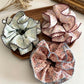 Gifty - Floral Print Scalloped Edge Scrunchie