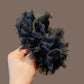 Gifty - Polyester Layered Ruffle Beaded Scrunchie