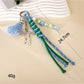Keypus - Textured Heart Bow Bag Charm Keychain