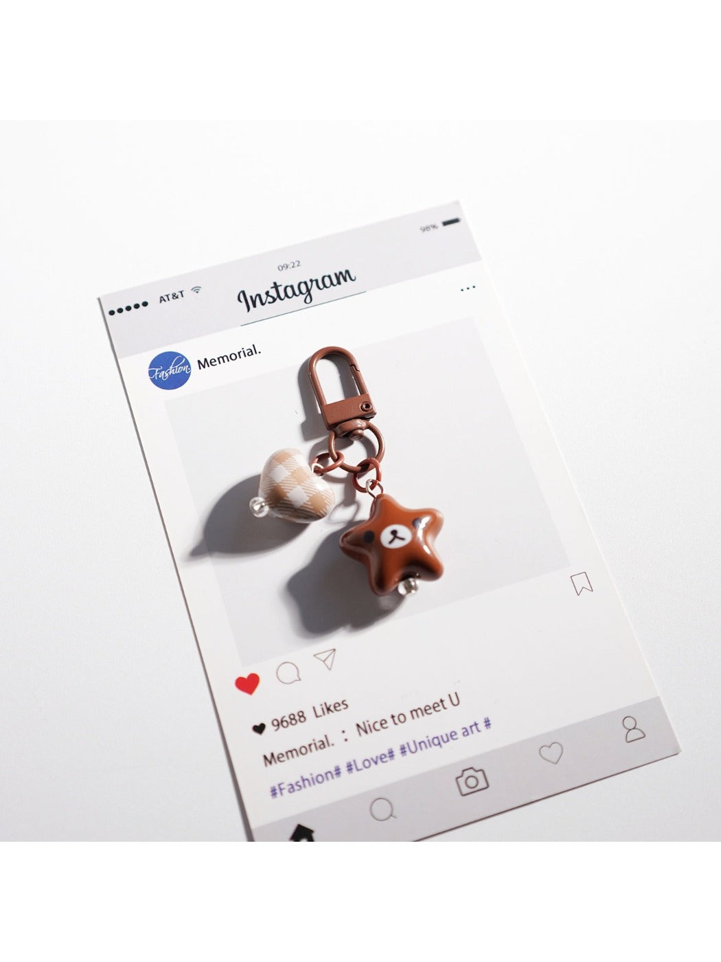 Keypus - Adorable Solid Color Star Keychain