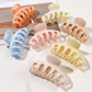 Beau - Solid Color Pumpkin Shaped Claw Clip