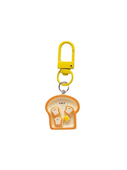 Keypus - Cute Breakfast Plate Pendant Keychain