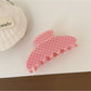 Beau - Polka Dot Flower Shape Claw Clip