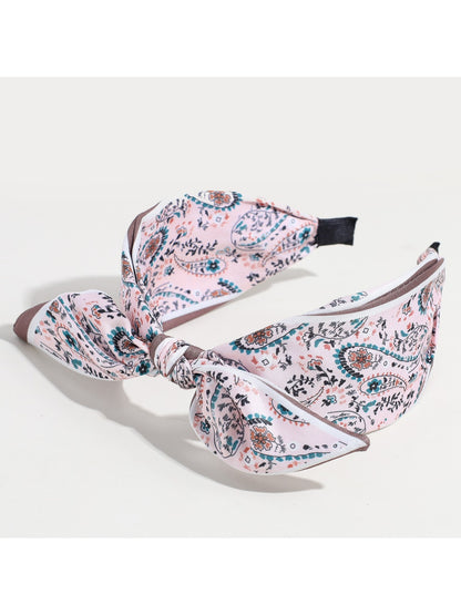 Gifty - Vintage Style Printed Bow Detail Headband