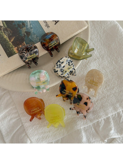 Beau - Mini Round Hair Claw Clip
